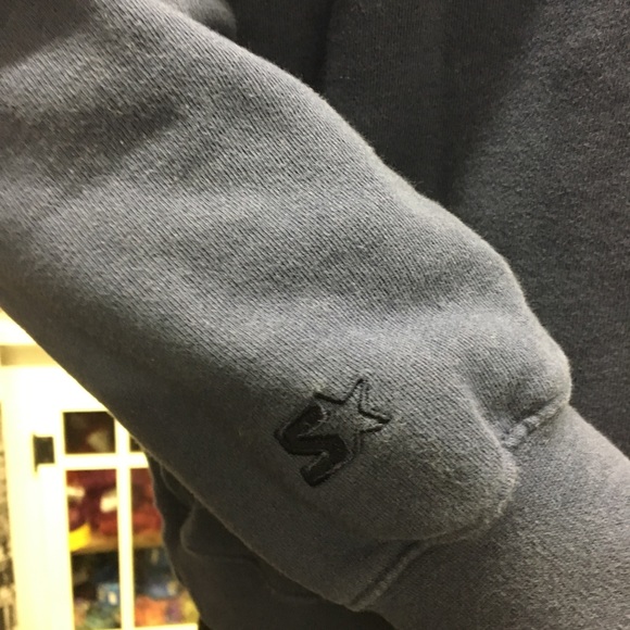 STARTER Men's Navy Blue Full Zipper Hoodie - Picture 3 of 6